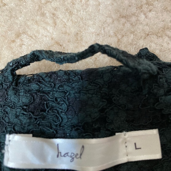 Black lace lined blazer. Says large but I’m an xs/s and it fits me! Runs small! - Picture 3 of 5